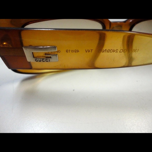 GUCCI brown beige sunglasses GG2409 N/S 135mmB5098